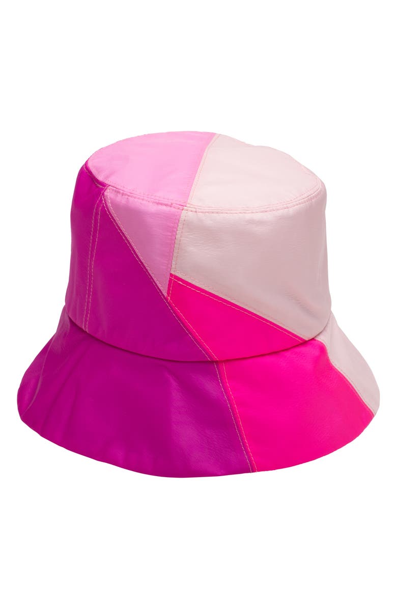 Eugenia Kim Patchwork Bucket Hat, Main, color, Pink