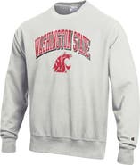 Champion Men's Champion Gray Washington State Cougars Arch Over Logo Reverse Weave Pullover Sweatshirt