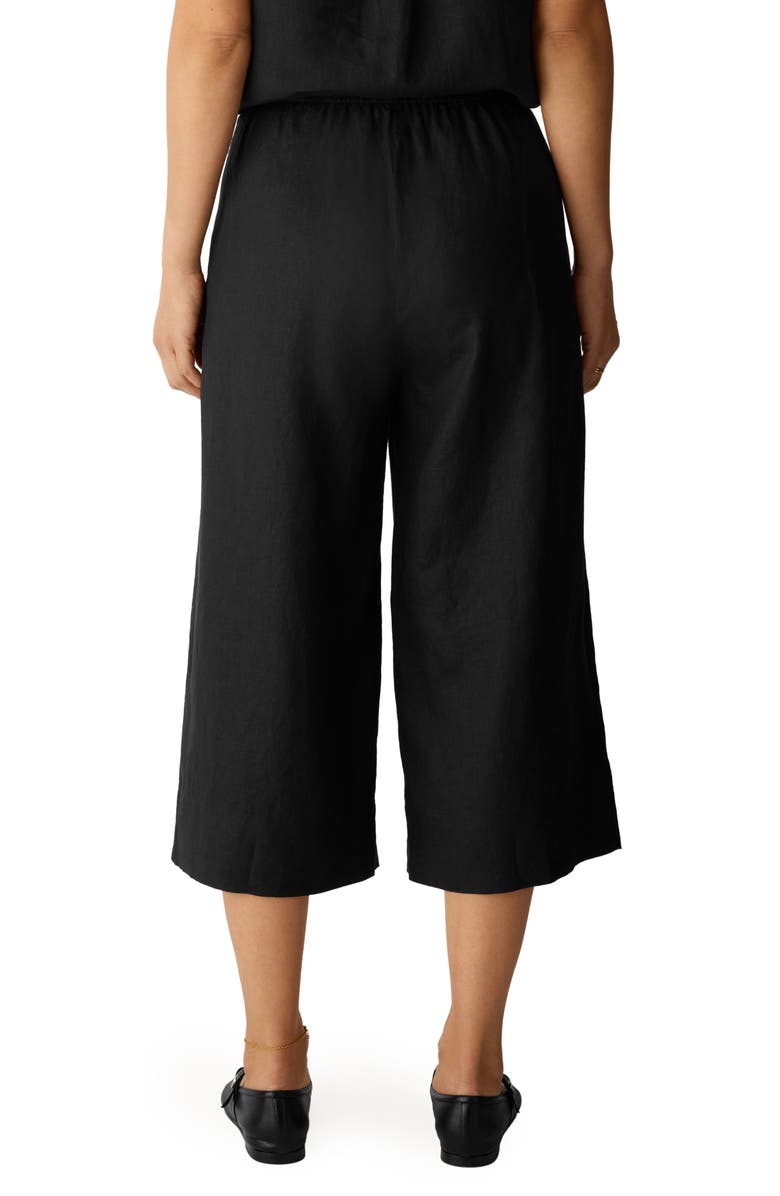 Eileen Fisher Wide Leg Linen Crop Pants, Alternate, color, 