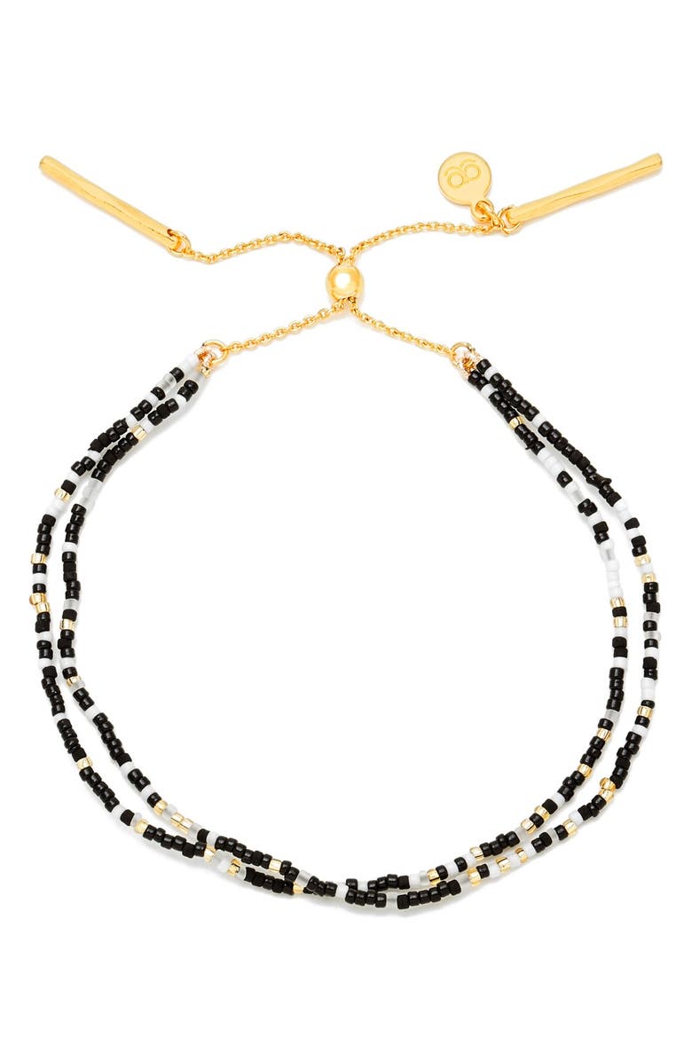 gorjana 'Taner Dagger' Double Strand Bead Bracelet, Main, color,