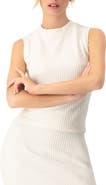 IVONNE Sleeveless Ribbed Crop Top