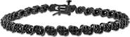 DELMAR Black Diamond Tennis Bracelet