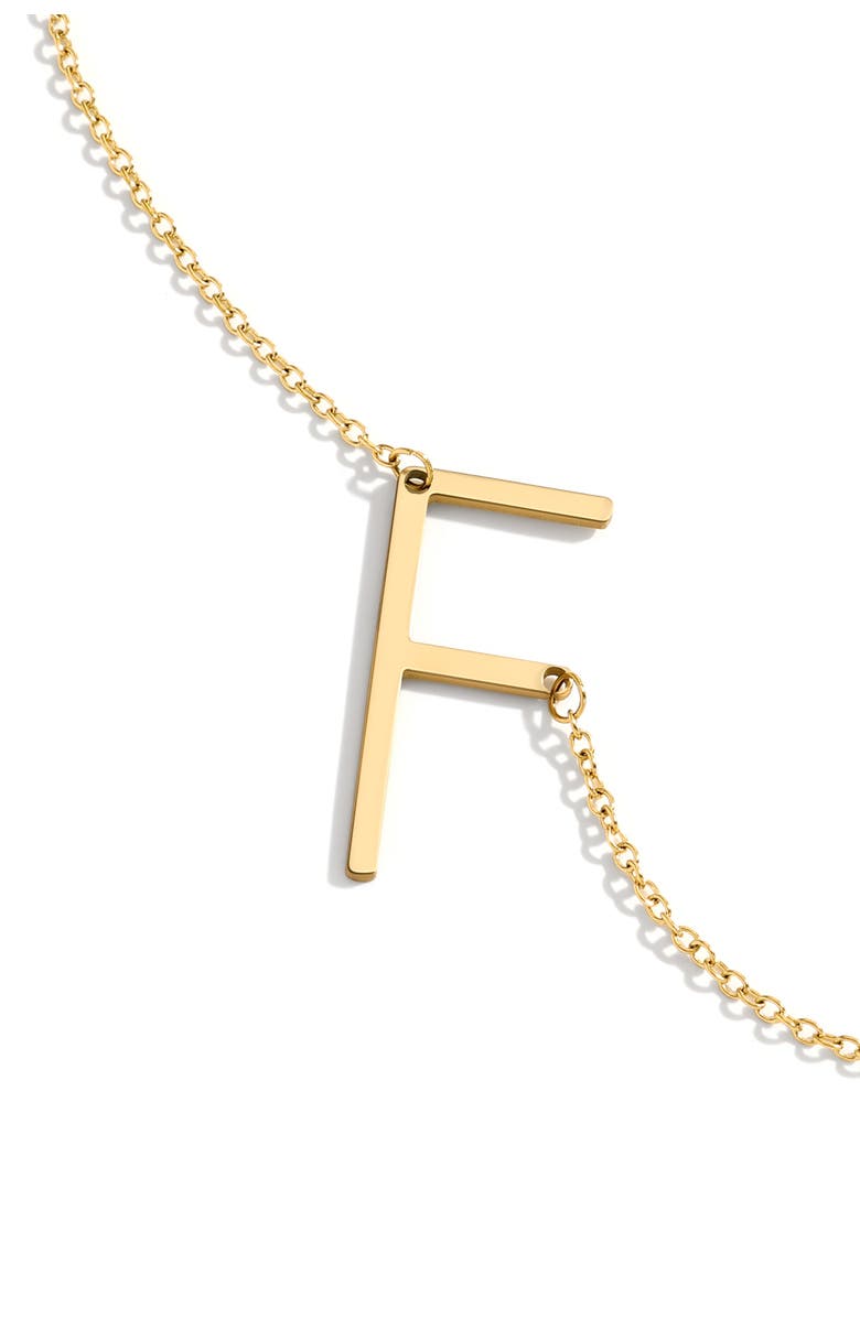 Mint & Lily Statement Initial Necklace, Main, color, Letter F