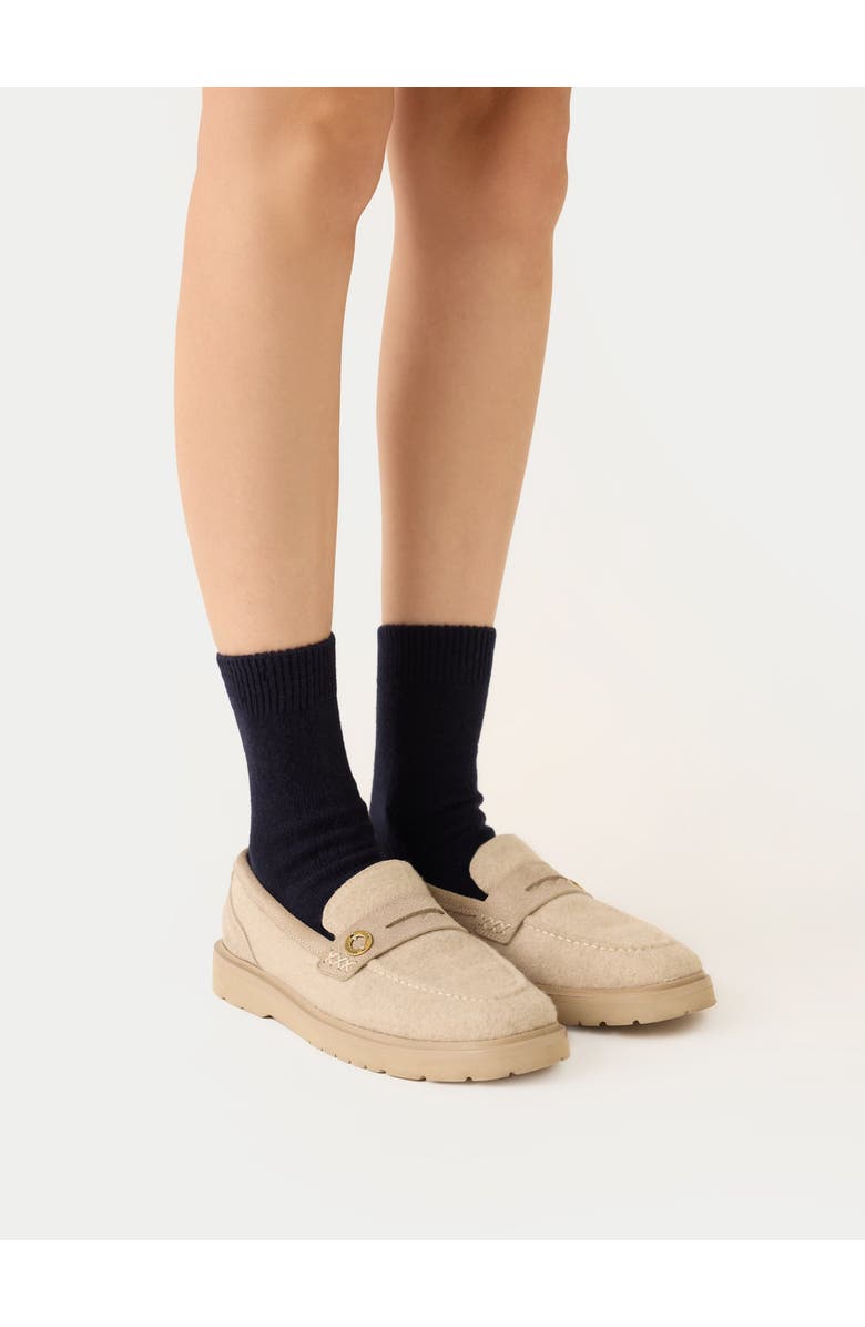 Gobi Cashmere Basic Socks, Alternate, color, Navy Blazer