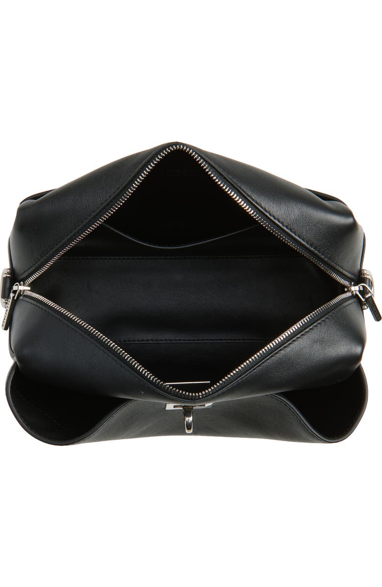 Balenciaga Rodeo Leather Camera Bag, Alternate, color, Black