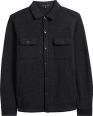 Robert Barakett Mezner Wool & Cotton Knit Overshirt