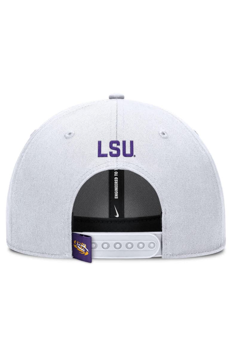 Nike Men's Nike White LSU Tigers 2025 On-Field Rise Performance Adjustable Hat, Alternate, color, White