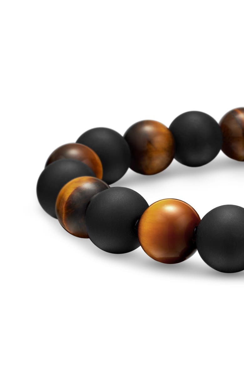 David Yurman Spiritual Beads Bracelet with Black Onyx and Tigers Eye, Alternate, color, Tigers Eye