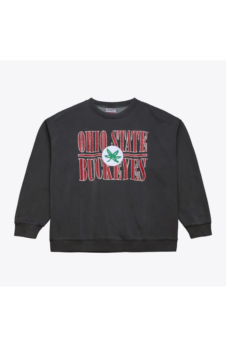 Mitchell & Ness Men's Mitchell & Ness Charcoal Ohio State Buckeyes Downtown Fleece Sweatshirt, Main, color, Charcoal