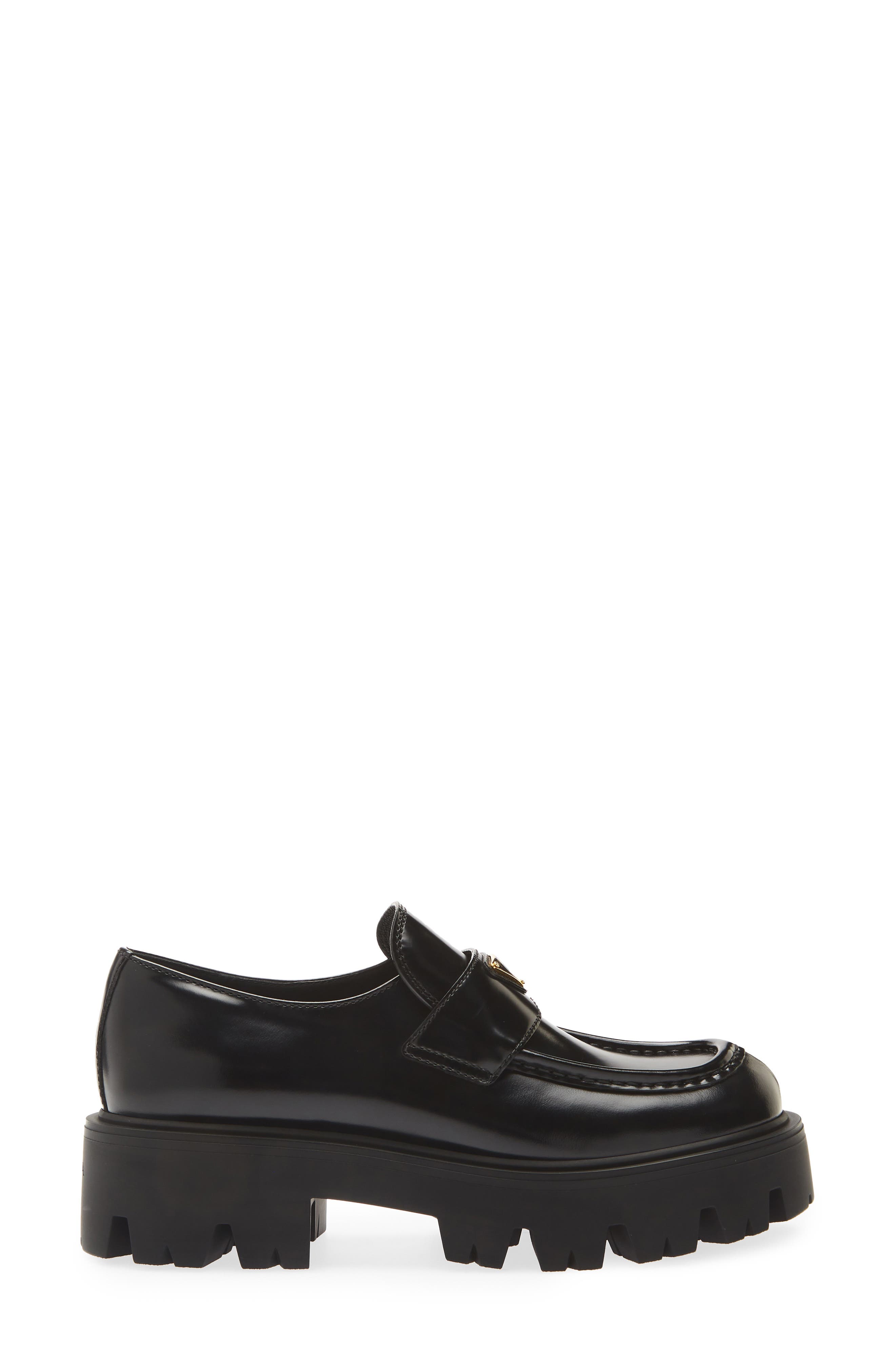 Lug Sole Platform Loafer, Alternate, color, NERO