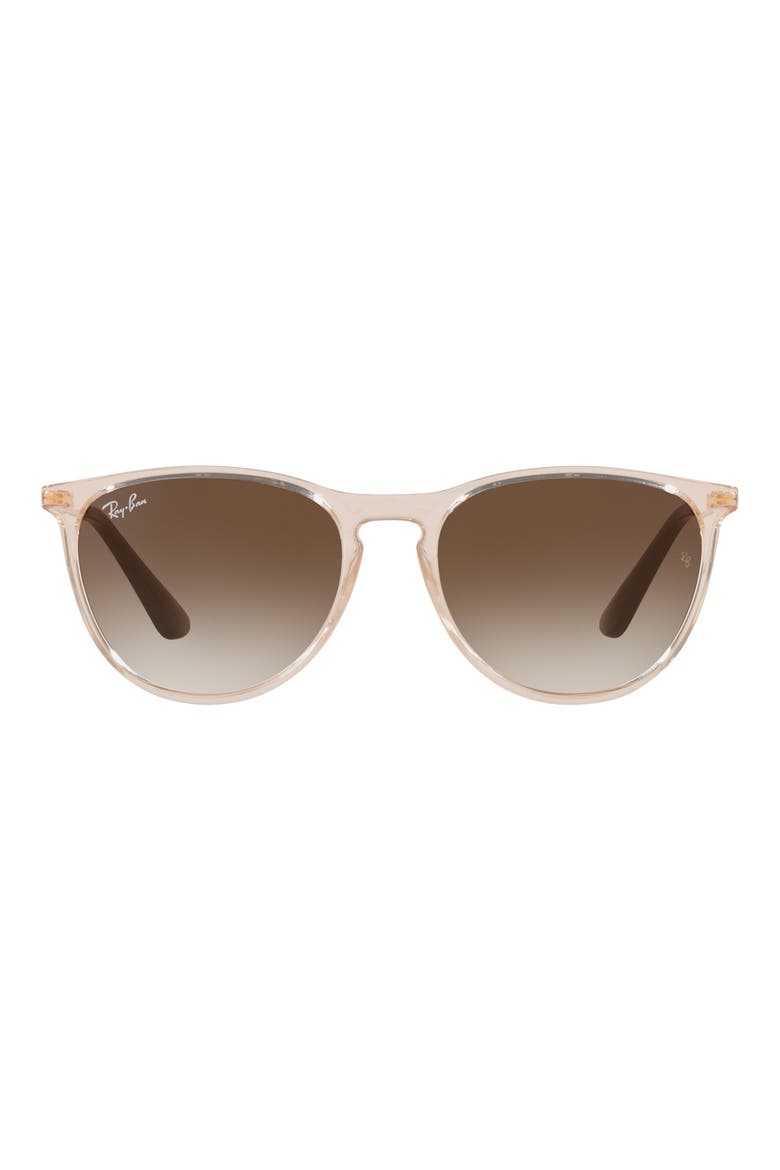 Kids' Junior Erika 50mm Gradient Phantos Sunglasses, Main, color, TRANSPARENT BROWN