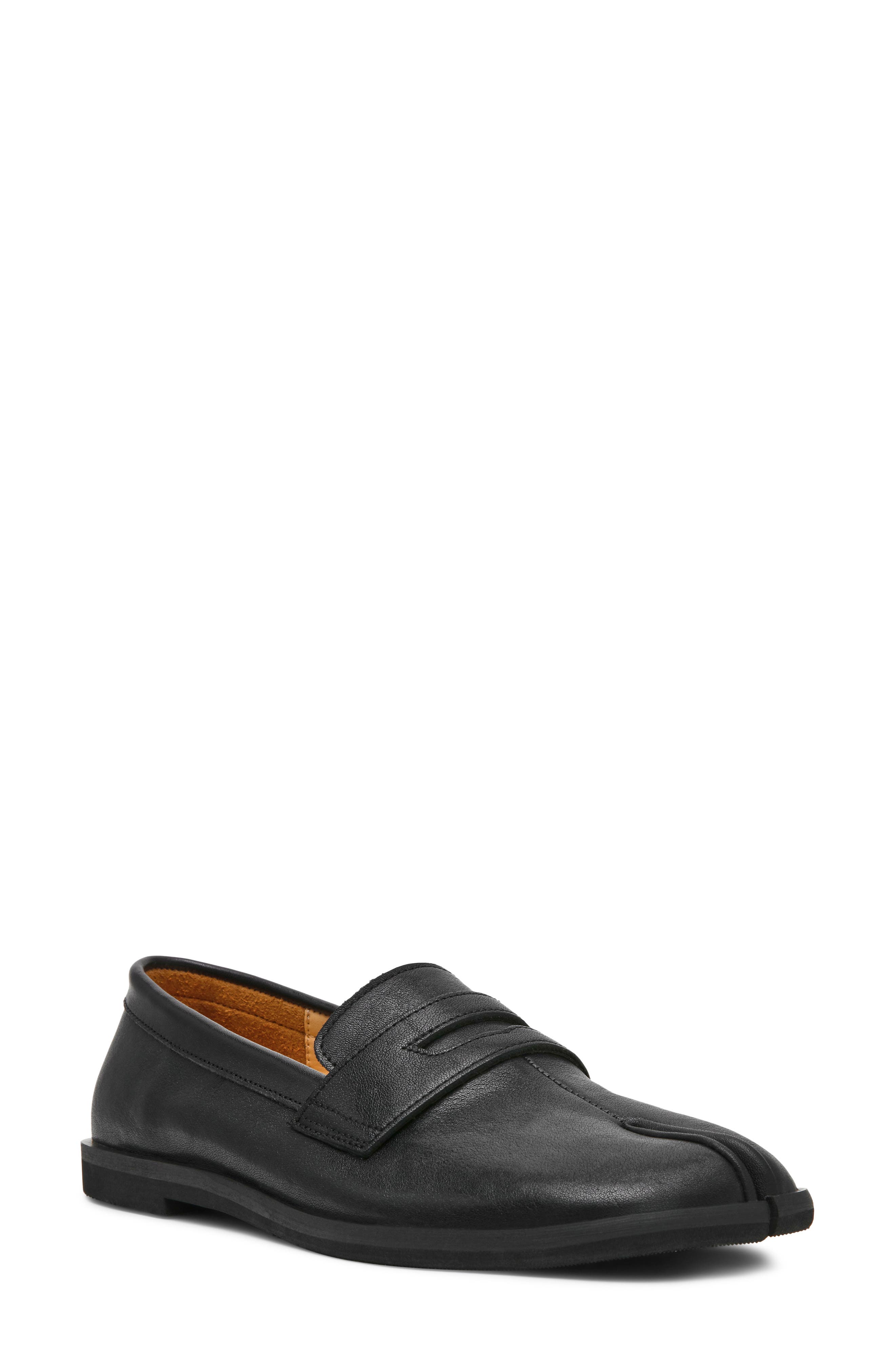 Thesis Penny Loafer, Main, color, BLACK LEATHER