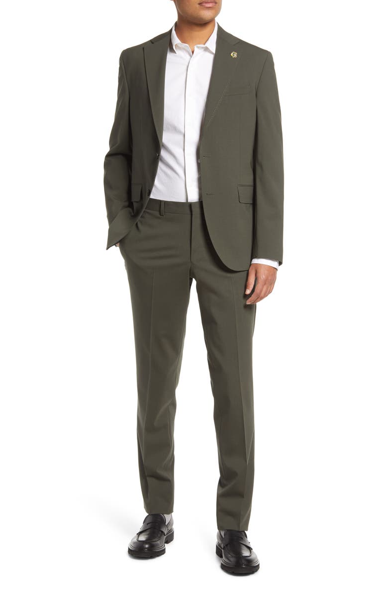 Ted Baker London Roger Extra Slim Fit Stretch Wool Suit, Main, color, 