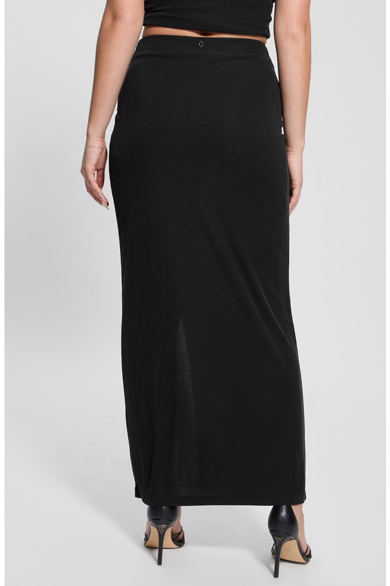 Aimee Embellished Ring Maxi Skirt, Alternate, color, BLACK-BLACK