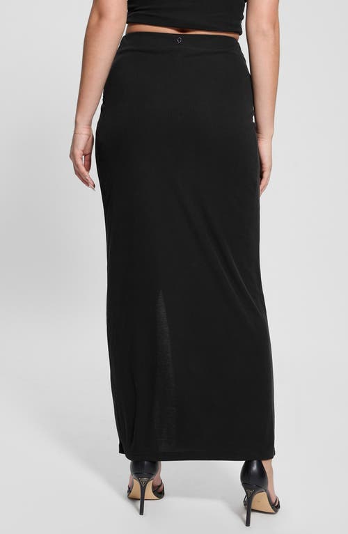 Guess Aimee Embellished Ring Maxi Skirt In Black