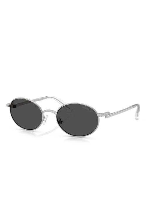 SWAROVSKI SWAROVSKI 53MM OVAL SUNGLASSES