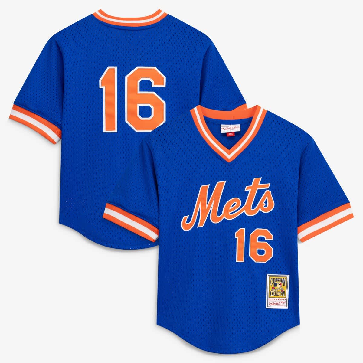 Mitchell & Ness Kids' Youth  Dwight Gooden Royal New York Mets Mesh Batting Practice Jersey In Blue
