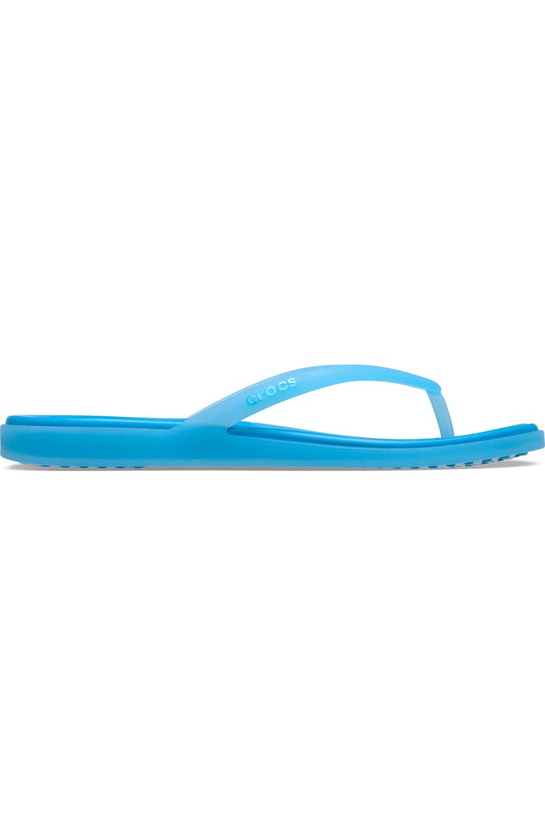CROCS Miami Frosted Flip Flop, Alternate, color, Tinted Glass