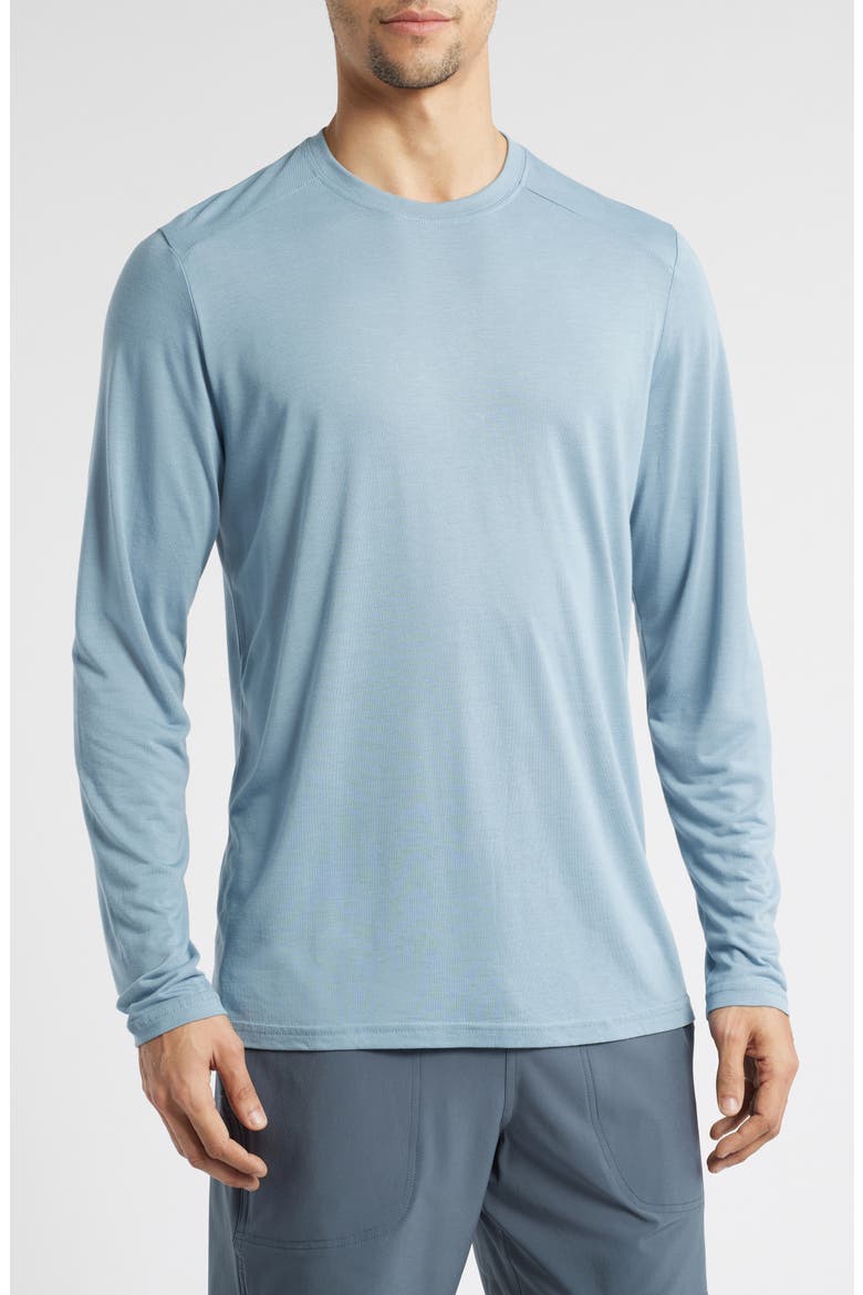 Lightweight UPF 20+ Long Sleeve T-Shirt, Main, color, BLUE FOG