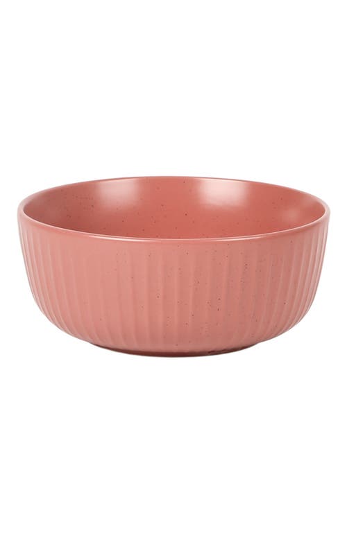 Stone Lain Logan Stoneware 16-piece Dinnerware Set In Pink