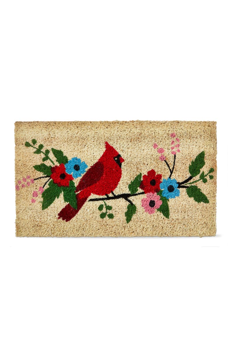 tag Modern Cardinal Coir Mat Multi Coir Everyday, Main, color, Red