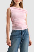 Lush Asymmetric Ruched Top