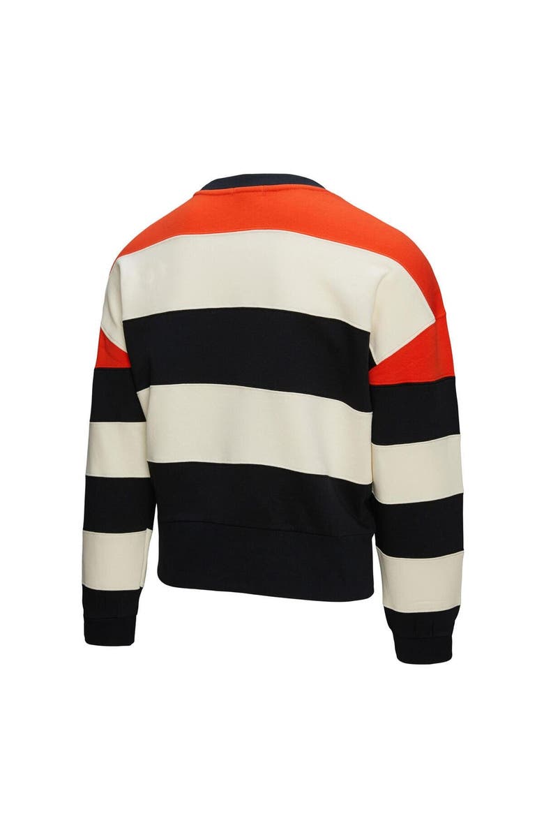 Mitchell & Ness Women's Mitchell & Ness Orange/Black Houston Astros Cooperstown Collection Blocked Fleece Pullover Sweatshirt, Alternate, color, Orange