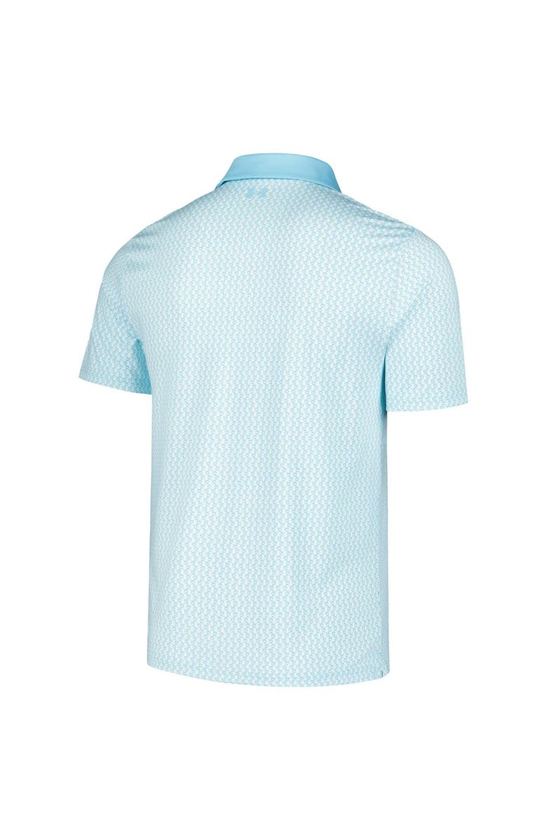 Under Armour Men's Under Armour Light Blue THE PLAYERS Playoff 3.0 Crane Print Polo, Alternate, color, 