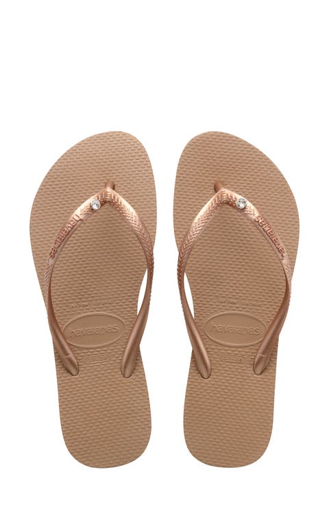 Slim Crystal Flip Flop (Women)