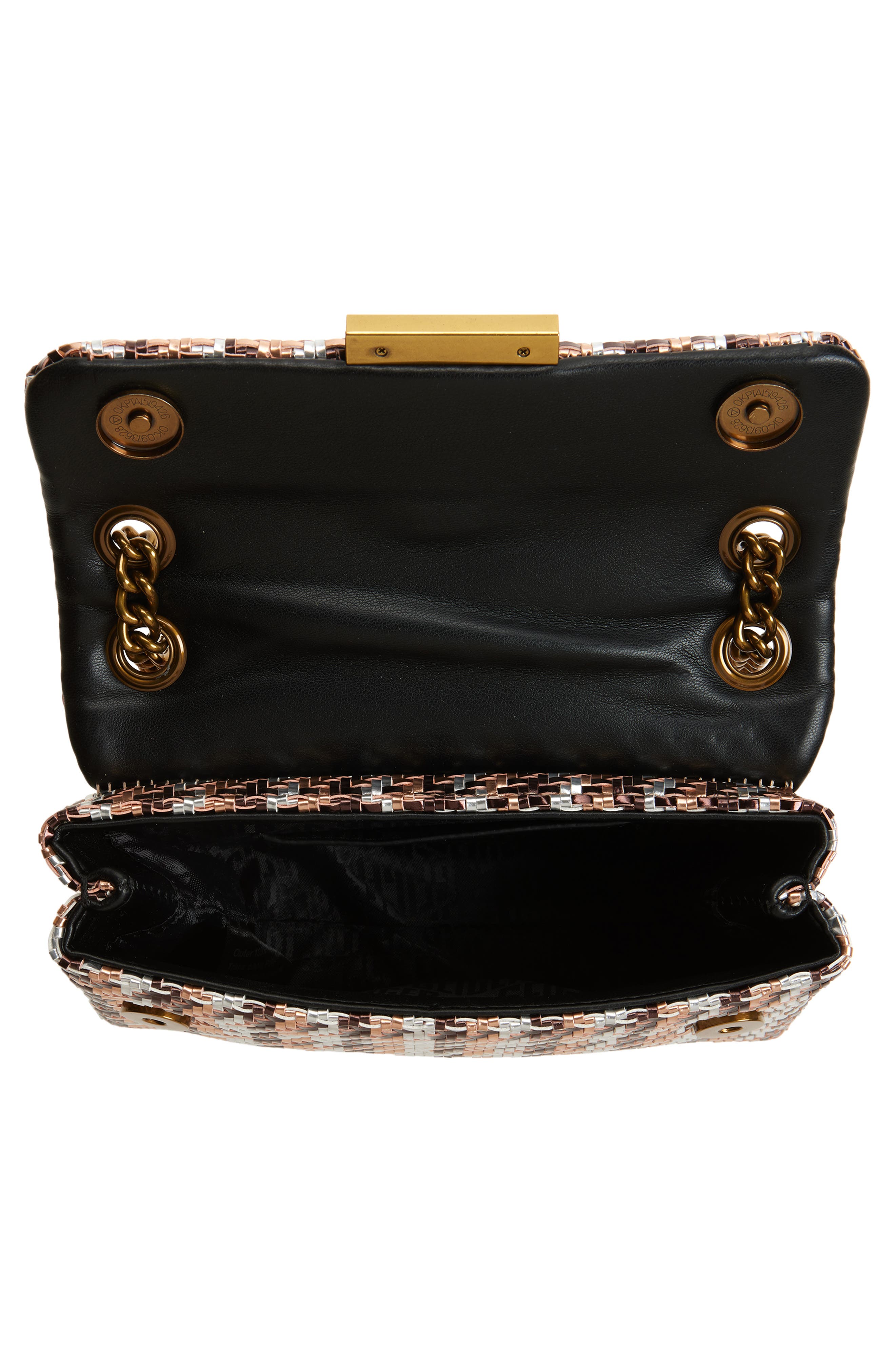 Kurt Geiger London Mini Kensington Convertible Bag, Alternate, color, Metal Comb