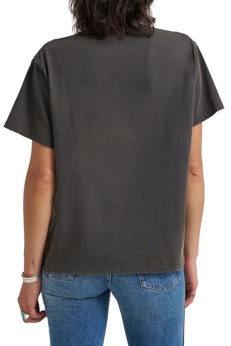 Eagle Logo Graphic T-Shirt, Alternate, color, FADED BLACK