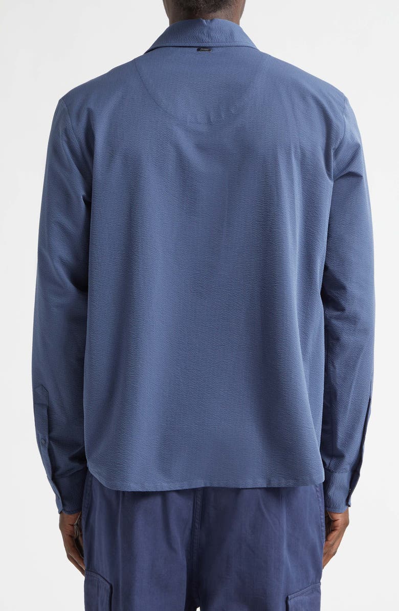 Herno Seersucker Shirt Jacket, Alternate, color, 9119 French Blue