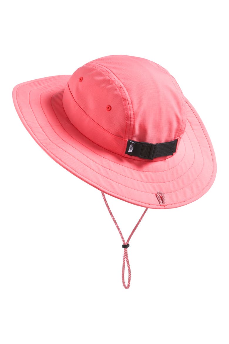 Kids' Class V Brimmer Sun Hat, Alternate, color, CORAL CRUSH LOGO WEATHER TOPO
