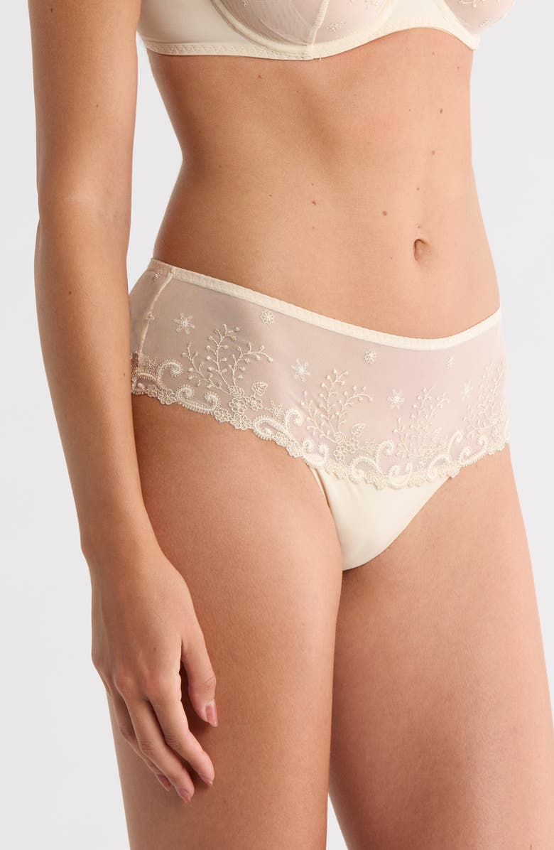 Simone Perele 'Delice' Boyshorts, Alternate, color, Topaz Beige