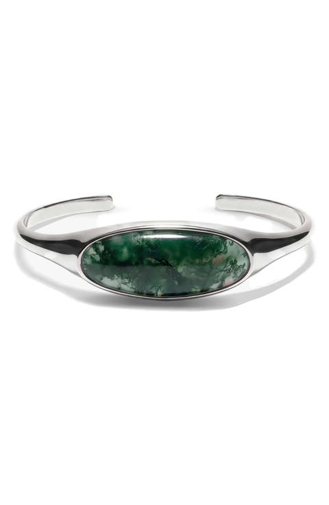 Cabochon Cuff Bracelet