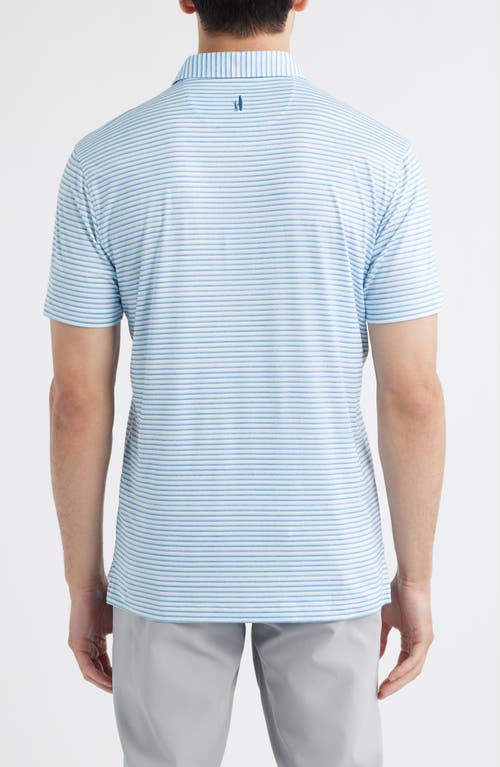 Johnnie-o Warwick Stripe Prep-formance Polo In Blue