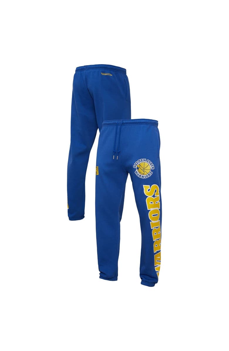 Mitchell & Ness Men's Mitchell & Ness Royal Golden State Warriors Hardwood Classics Team Origins Pants, Alternate, color, Royal