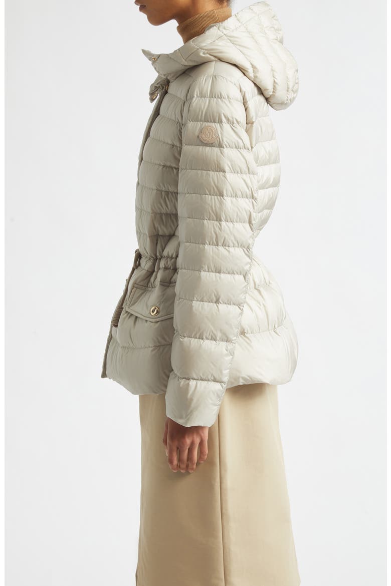 Raies Quilted Down Puffer Jacket, Alternate, color, BEIGE