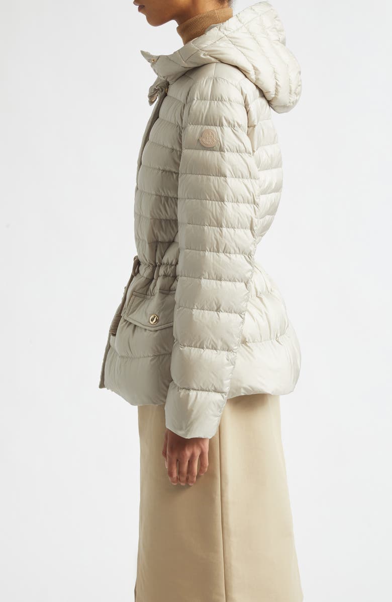 Moncler Raies Quilted Down Puffer Jacket, Alternate, color, Beige