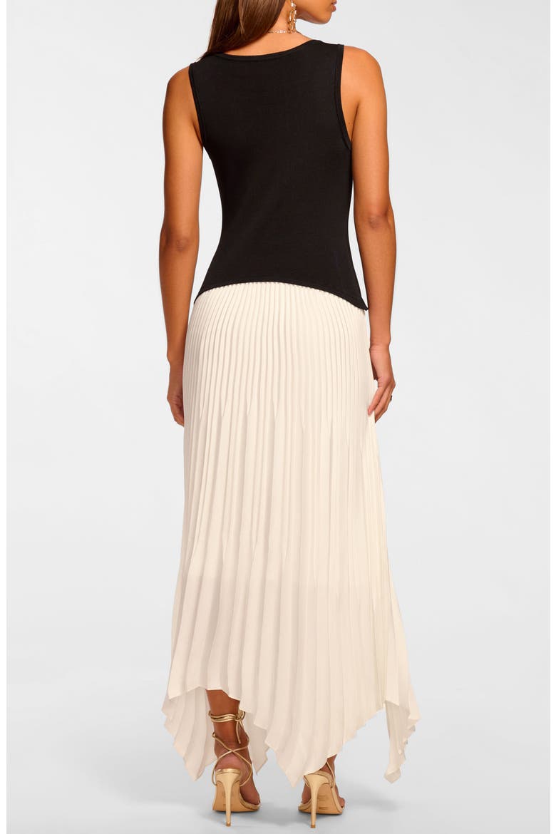 Davinia Pleated Sleeveless Dress, Alternate, color, IVORY