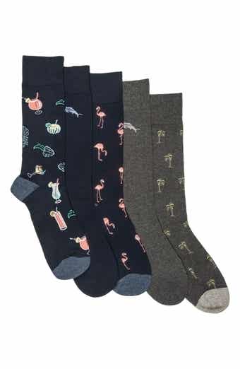 Tommy Bahama CoolMax® EcoMade 5-Pack Assorted Crew Socks