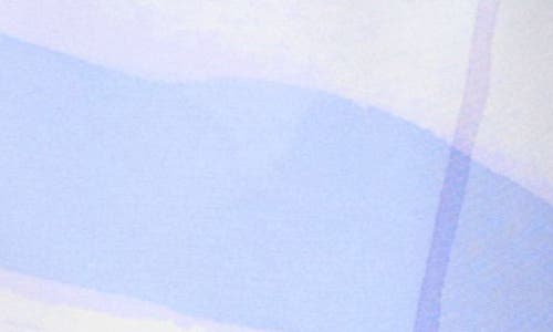 Burberry Watercolor Check Ekd Silk Twill Square Scarf In Blue