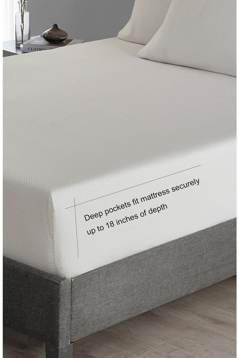 Lace 800 Thread Count Sateen Sheet Set, Alternate, color, IVORY
