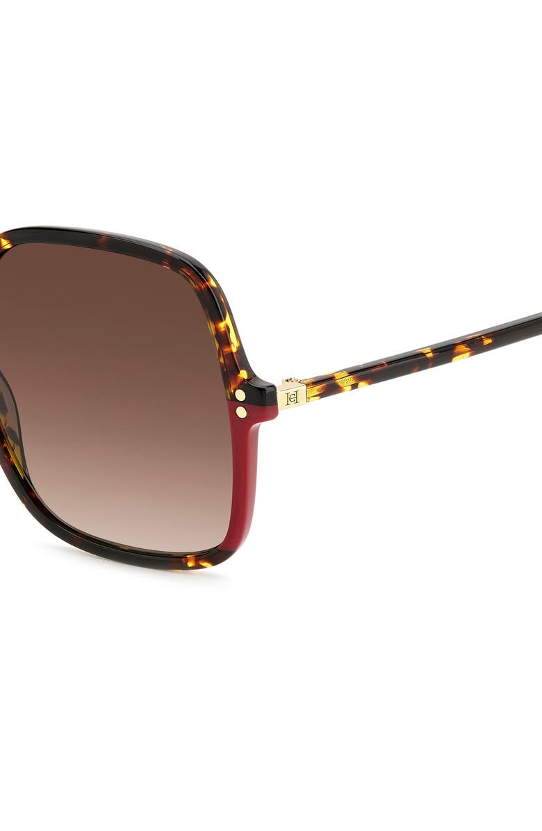 Carolina Herrera 56mm Butterfly Sunglasses, Alternate, color,
