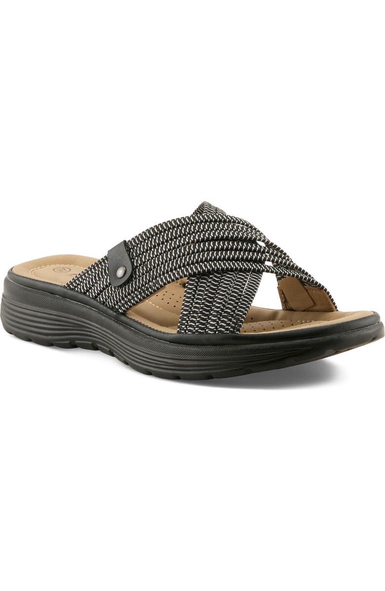 Flexus by Spring Step Gaspie Sandal, Main, color, Black