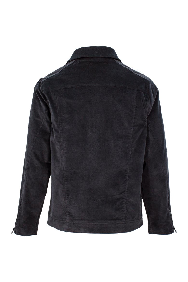 Rocky Velvet Biker Jacket, Alternate, color, Velvet Black