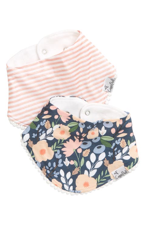 2-Pack Fleece Bandana Bibs