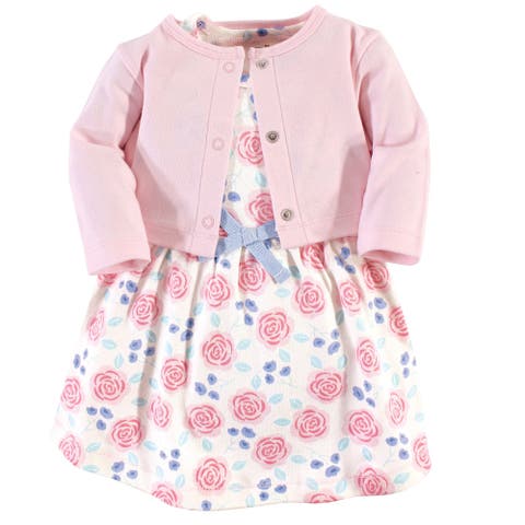 Organic Cotton Dress and Cardigan (Baby)