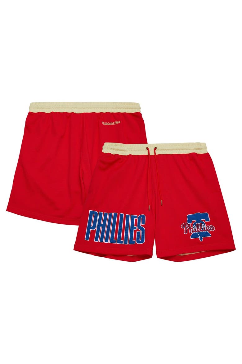 Men's Mitchell & Ness Red Philadelphia Phillies OG 2.0 Fashion Shorts, Alternate, color, Red