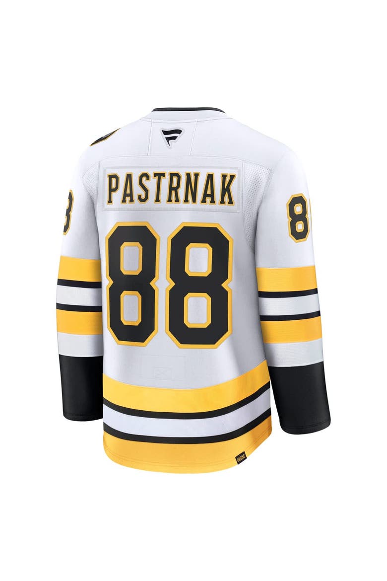 Men's Fanatics David Pastrnak White Boston Bruins Away Premium Player Jersey, Alternate, color, White